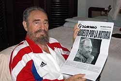 Фидель Кастро снова появился на телевидении 