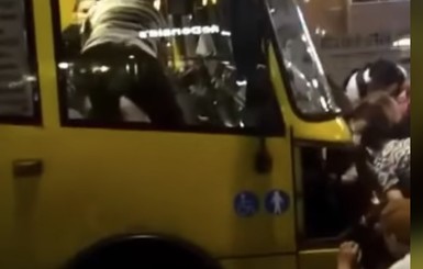 В Киеве пассажиры разобрали маршрутку ради спасения котенка