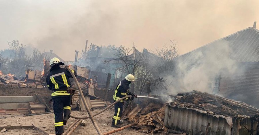В пожаре на Луганщине пострадали 17 детей