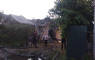 В Киеве сгорел дом главы 