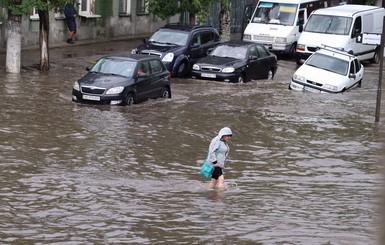 Запорожские курорты затопило 