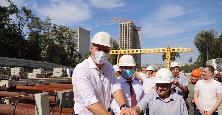 Виталий Кличко: Сегодня мы запустили комплекс, который проложит тоннель метро на Виноградарь