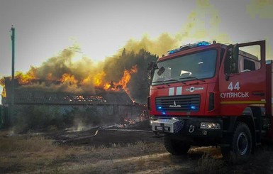 Из-за пожаров на Харьковщине сгорело целое село