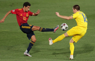 Сборная Испании разгромила сборную Украины