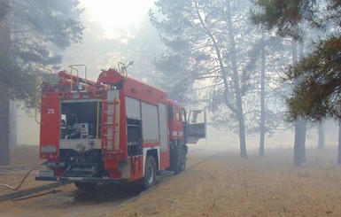 На Луганщине погасили шесть пожаров из восьми, а КПВВ 
