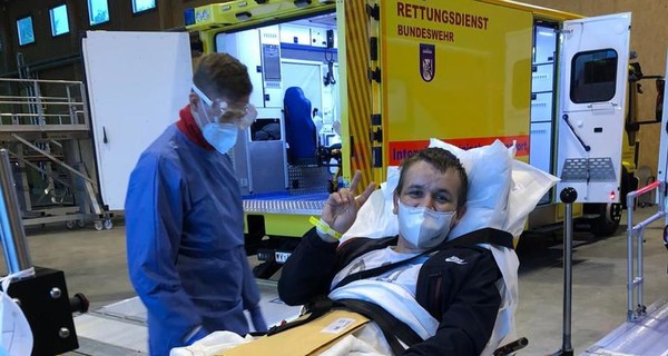 В Германию прибыл спецборт с ранеными украинскими бойцами