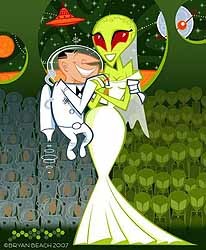Летчики перепутали свадьбу с пришельцами 