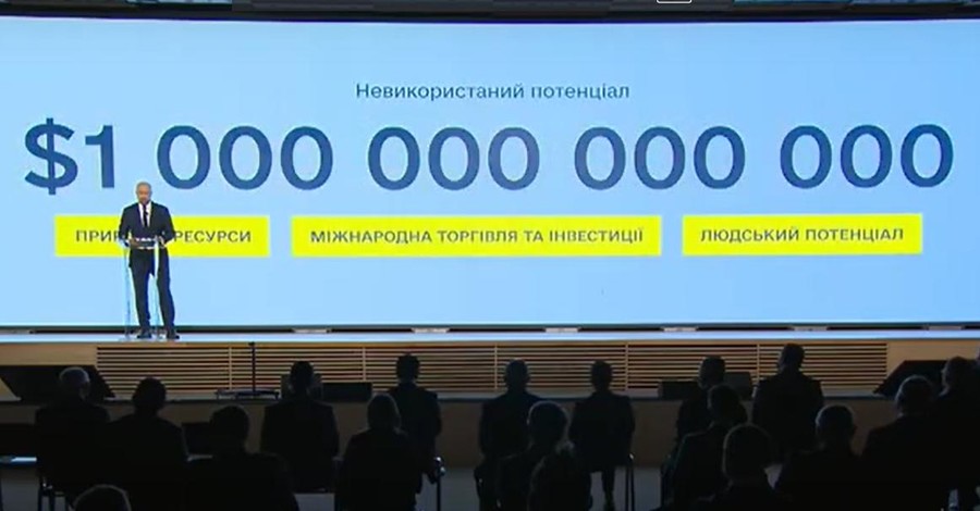 Аудит государства: Шмыгаль заявил, что потенциал Украины - один триллион долларов