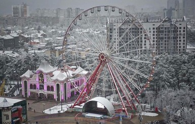 В Харькове выпал первый снег