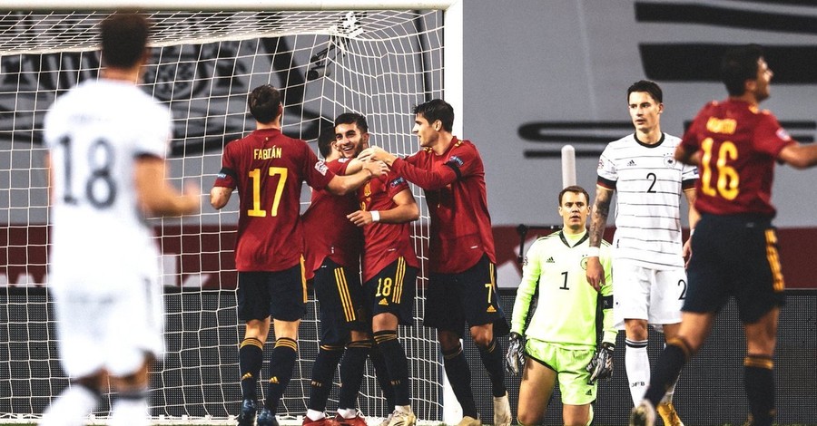 Испания разгромила Германию 6:0 и выиграла группу Лиги Наций
