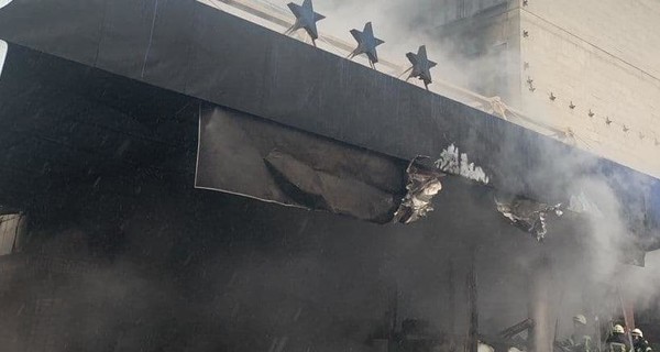 В центре Киева горела гостиница 