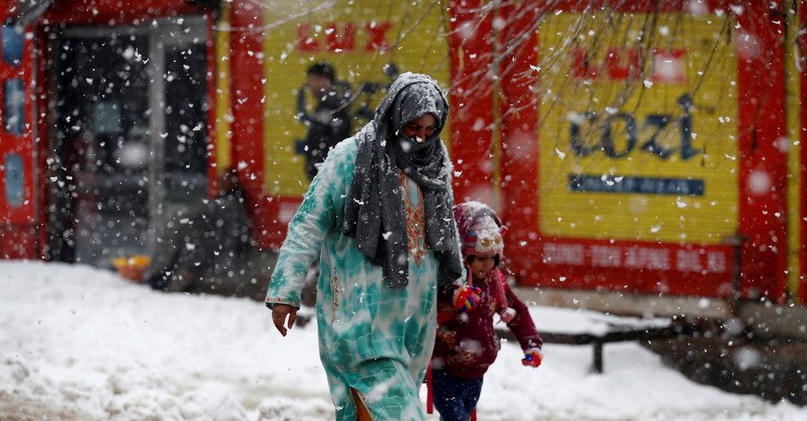 В Индии впервые за 10 лет выпал снег