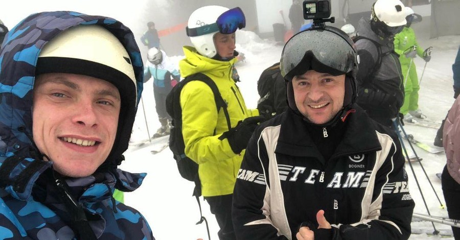 Зеленский катается на лыжах в Буковеле и не отказывает в селфи