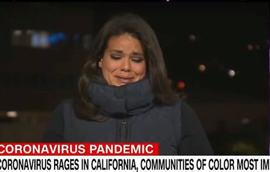 Журналистка CNN разрыдалась в прямом эфире из-за коронавируса