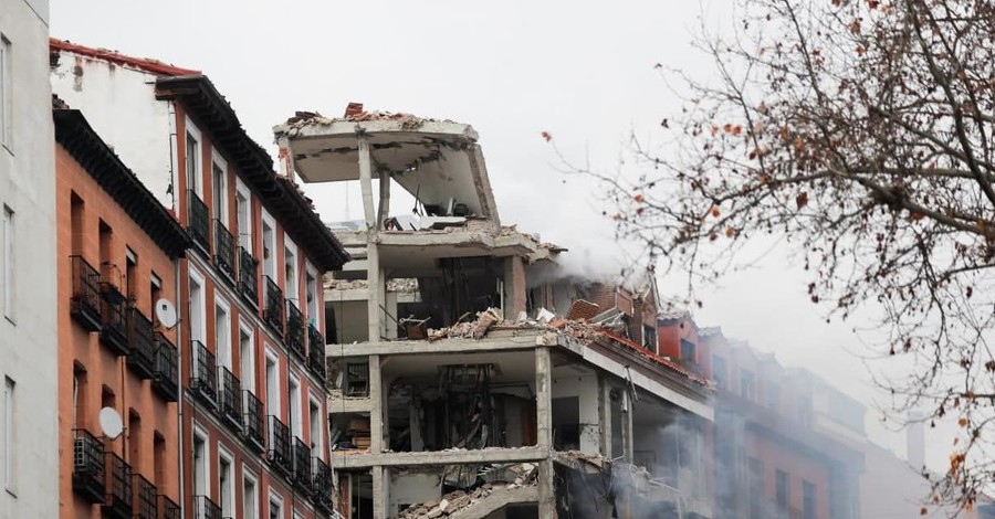 В Мадриде мощный взрыв, есть жертвы
