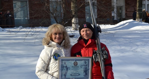 87-летний лыжник из Черкасс установил рекорд в Буковеле