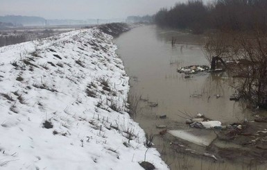 В Закарпатье прорвало дамбу, затоплены села, люди строят плотины из мешков