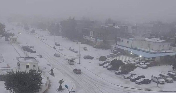 Впервые за 15 лет в Ливии выпал снег
