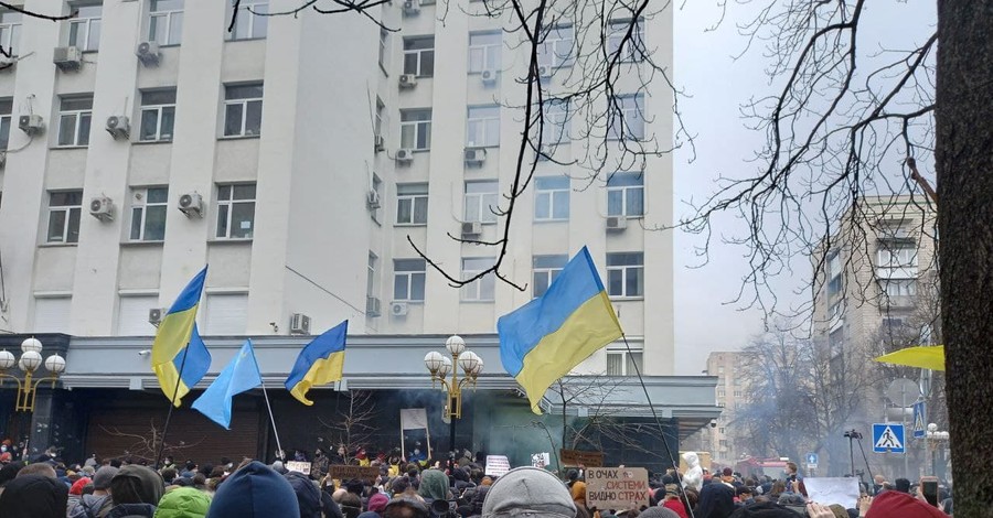 В МВД поблагодарили сторонников Стерненко за мирный протест