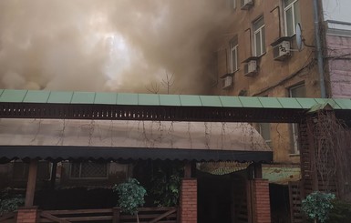 В Донецке сгорела ресторация 
