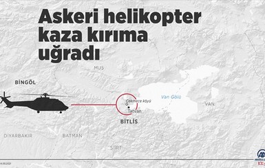 В Турции потерпел крушение военный вертолет. 11 человек погибли, среди них - известный генерал