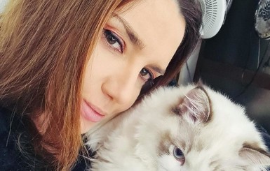 Оксана Марченко сообщила о выздоровлении кота Кокосика: Начал подниматься в домашнюю церковь