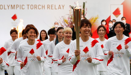 В Японии стартовала эстафета олимпийского огня Токио-2020