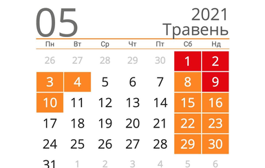 Выходные в мае 2021: сколько будем отдыхать на Пасху и когда День Киева