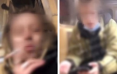 Куривших в локдаун в киевском метро парня и девушку нашли и записали на видео