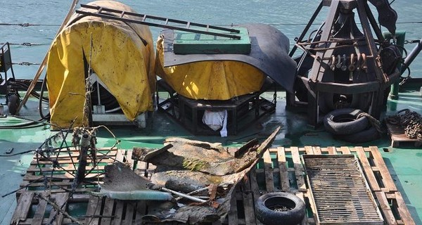 В Одессе повторно очистили дно от остатков танкера Delfi