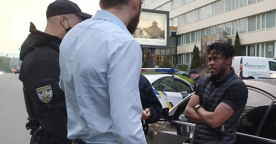 В Киеве полиция остановила пьяного футболиста на евробляхе