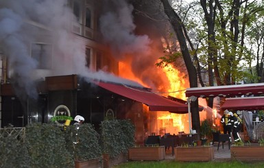 В Одессе несчастье - сгорел ресторан 