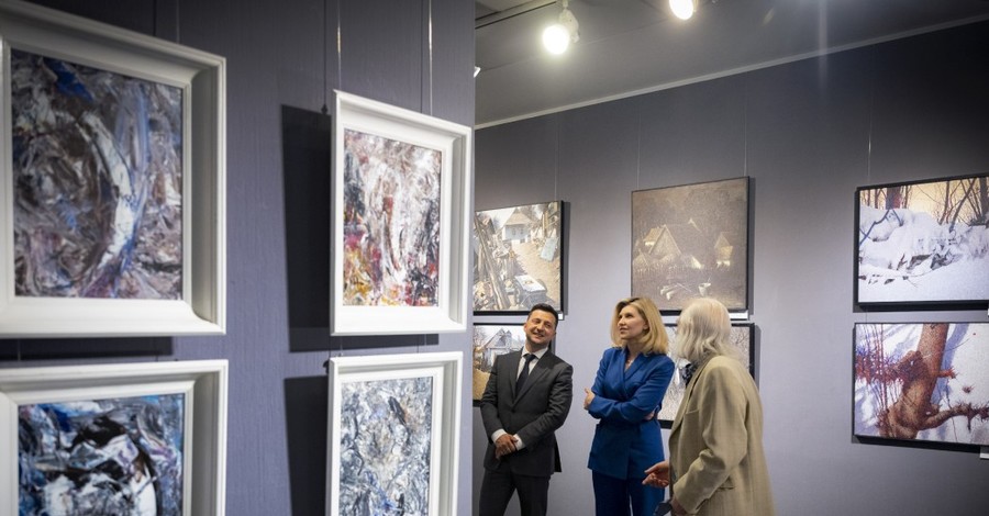Зеленский на выставке художника Марчука предложил в бывшем здании посольства США сделать музей