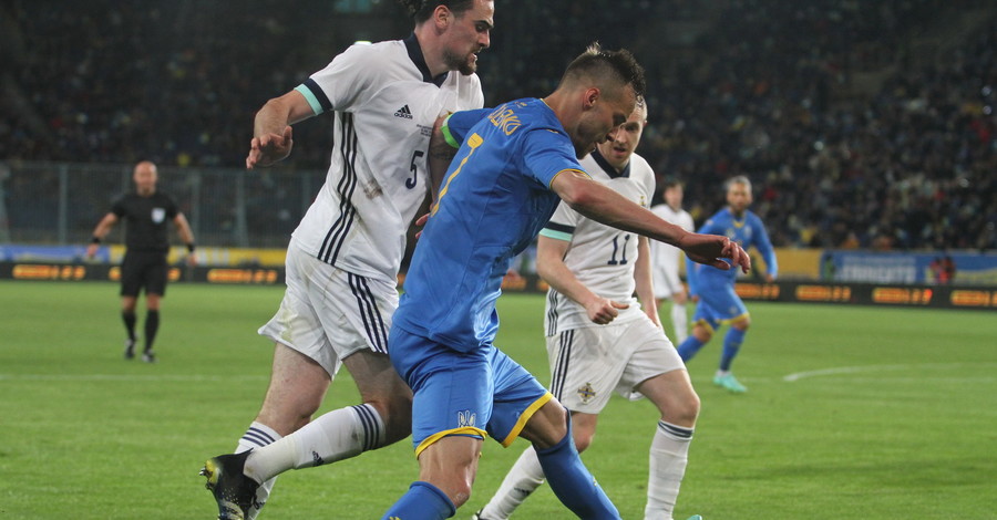 Украина - Северная Ирландия лучшие моменты матча