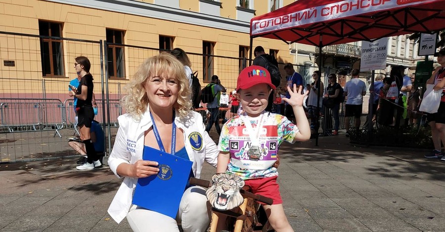 В Одессе четырехлетний мальчик установил рекорд на полумарафоне