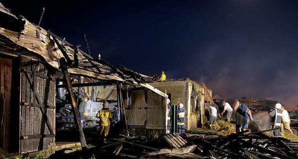 Село в Польше охватил масштабный пожар, который уничтожил несколько десятков домов