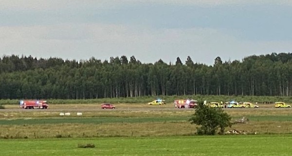 В Швеции разбился самолет сразу после взлета, есть погибшие и раненые
