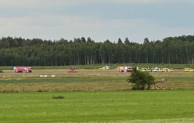 В Швеции разбился самолет сразу после взлета, есть погибшие и раненые