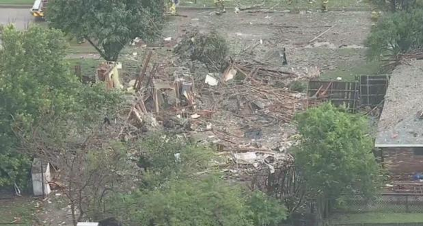В Техасе дом после взрыва сравнялся с землей, есть пострадавшие 