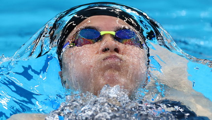 Олимпийские игры в Токио-2020 - Плавание - Женщины, 400 м, индивидуальное плавание, заплывы -  Юи Охаши из Японии в действии