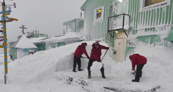 В Антарктиду пришла зима: сильный ветер, двухметровые сугробы и лютый мороз