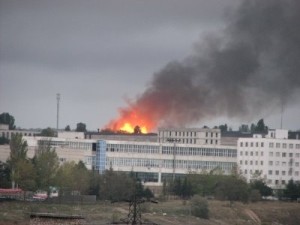 Ремонтники подожгли общежитие 