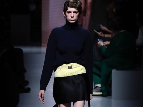 Украинская модель Кристи Пономарь открыла показ Prada в Милане