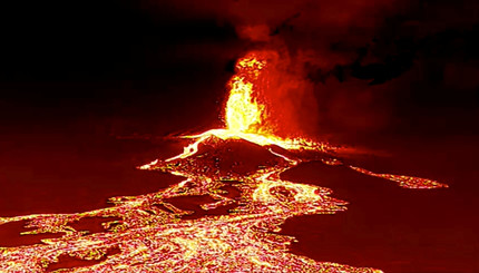 Извержение вулкана на Канарах