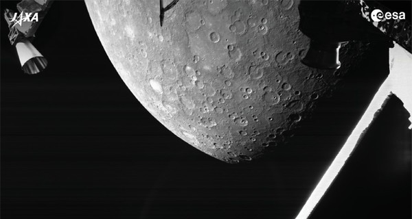 Европейское космическое агентство получило первые снимки Меркурия