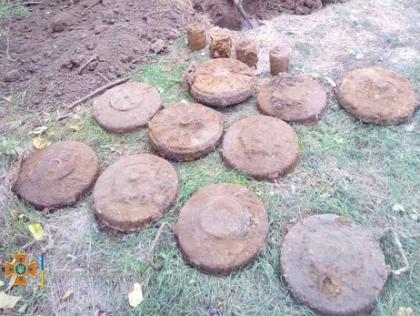 В Запорожской области в огороде откопали десятки мин, гранат и 2 килограмма тротила