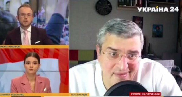 Грузинский политолог в эфире «Украина 24» попросил ведущего говорить на русском - тот отказался