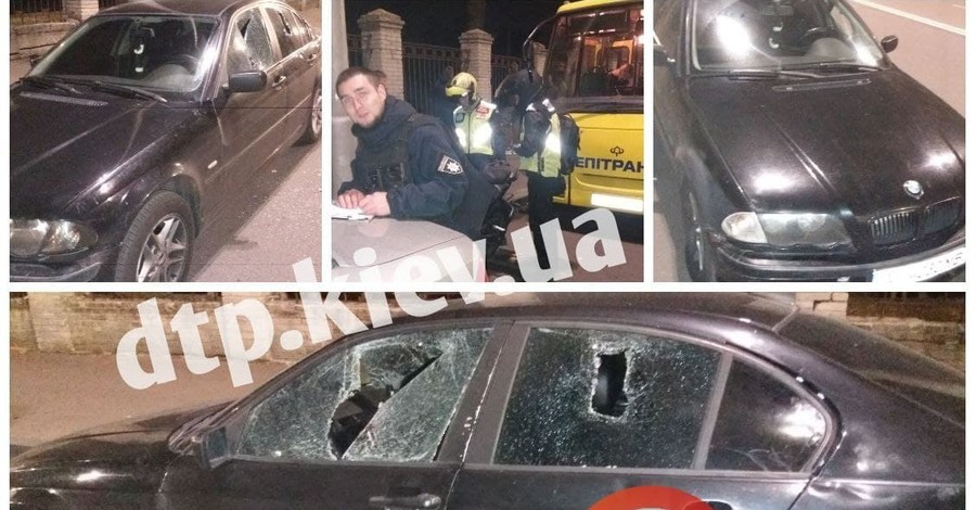 В Киеве обстреляли маршрутку, ранен водитель