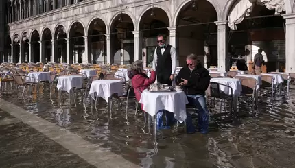 Венецию затопило после сильных ливней 