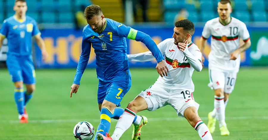 Футбольная сборная Украины нанесла 36 ударов по воротам сборной Болгарии, но не победила